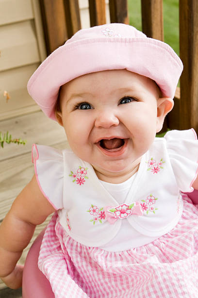 istock Baby Girl With Pink Hat 91752628