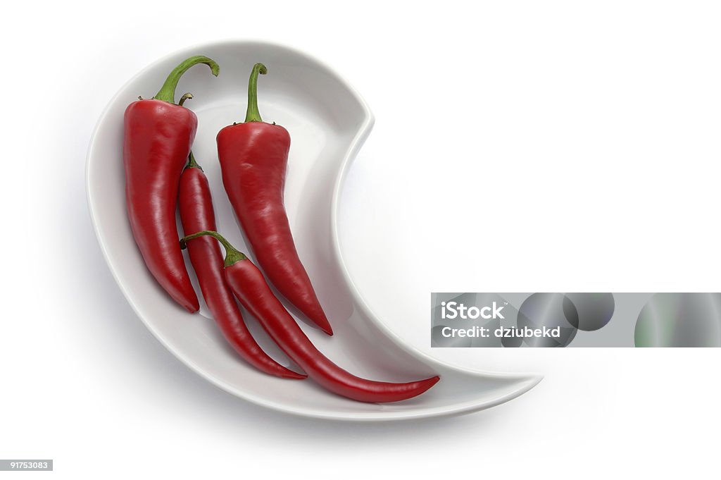 red chili peppers  Cayenne Powder Stock Photo