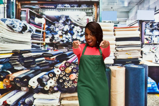 african american small business owner - silk stockings imagens e fotografias de stock