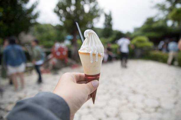 istock ice cream with vanilla flavors in the hands 917531756