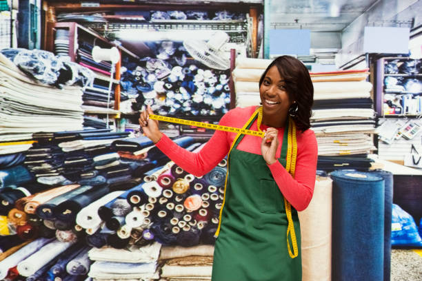 african american small business owner - silk stockings imagens e fotografias de stock