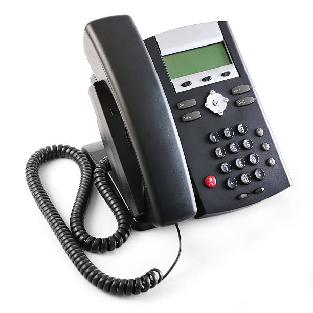 Isolated Executive VoIP Phone stock photo