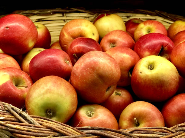 istock Apples in wooden basket 917550734