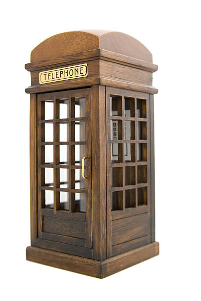 istock Classic old-style  UK phone box 91755777