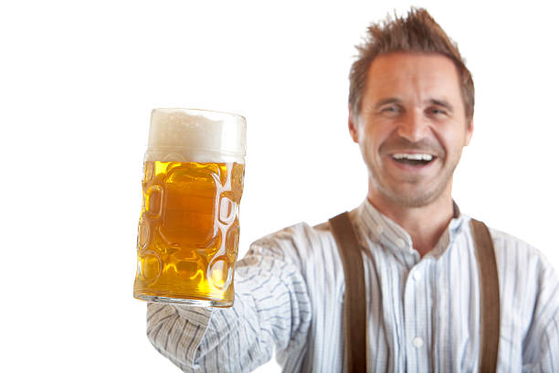 istock Bavarian Man Holding Beer Fest Beer Stein (Mass) 91756077