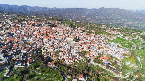 istock Aerial Pano Lefkara, Larnaca, Cyprus 917561520