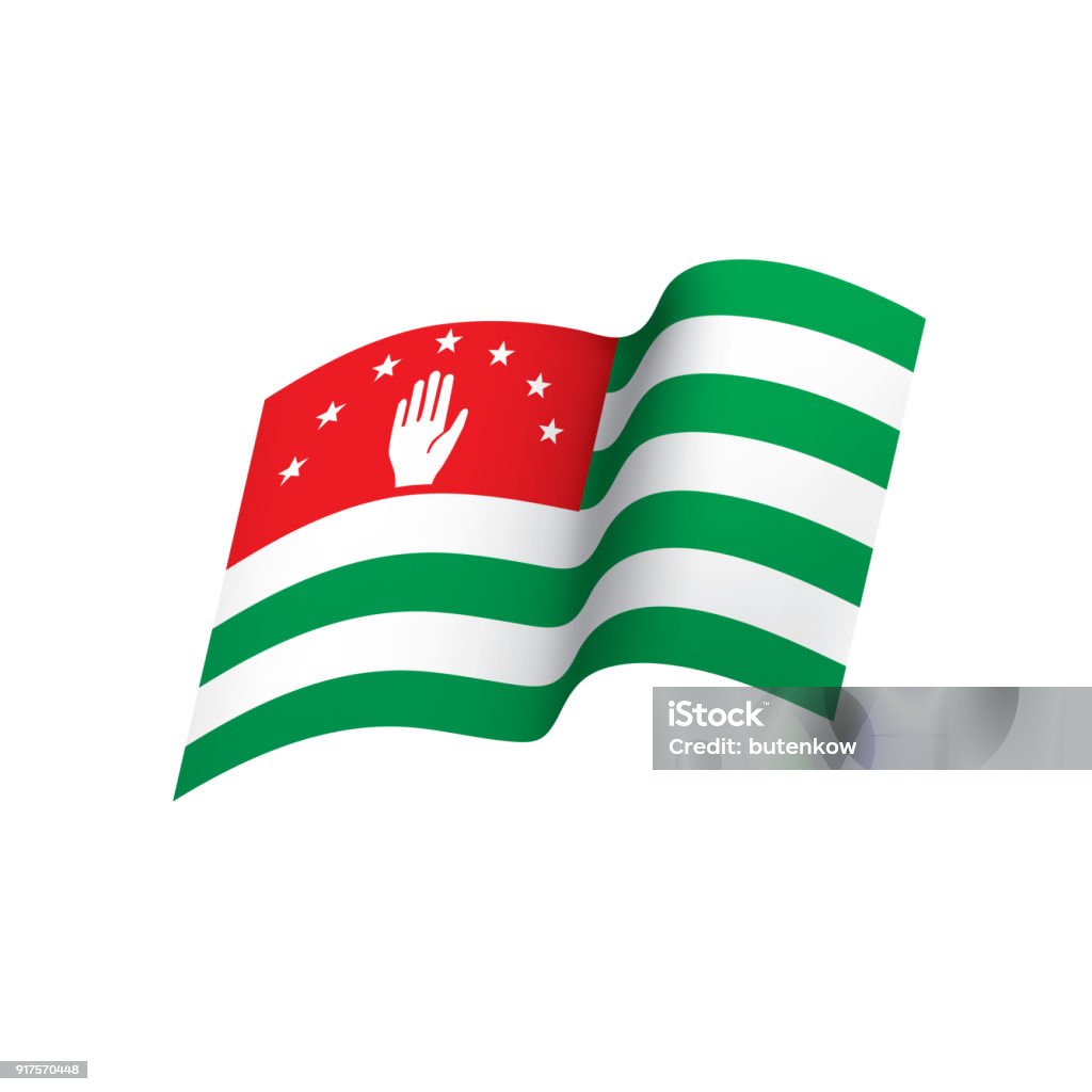 Abchasien Flagge Vektorillustration Stock Vektor Art und mehr Bilder ...