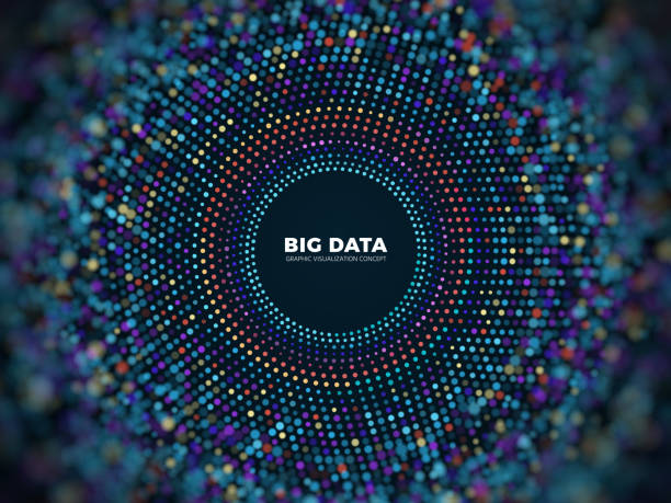 Big data information vector concept. Abstract futuristic background with 3d visualization Big data information vector concept. Abstract futuristic background with 3d visualization. Illustration of data futuristic visualization digital code weird spot stock illustrations