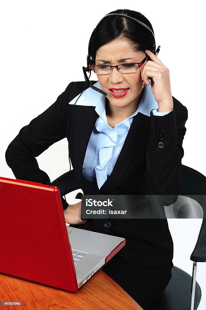 Litigare con qualcuno al telefono - Foto stock royalty-free di Adulto