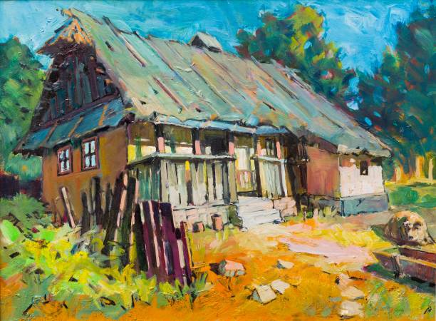 istock Old precious home painting 917571604