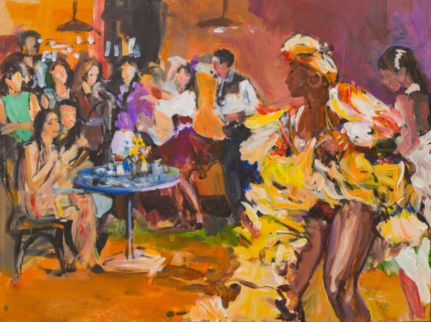 istock Latino dance painting 917571768