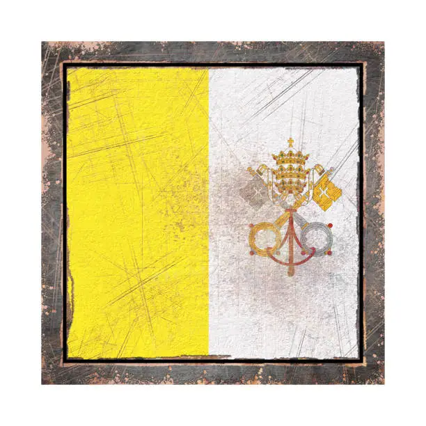 Photo of Old Vatican flag