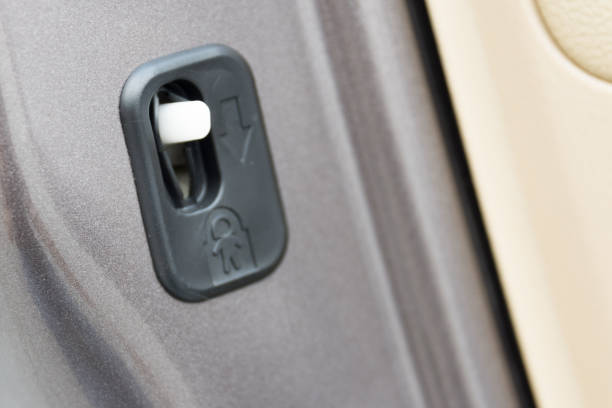 istock lock button to prevent children from opening doors 917580550
