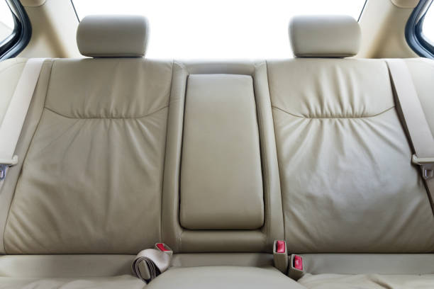 istock Back passenger seats in modern luxury car 917580576