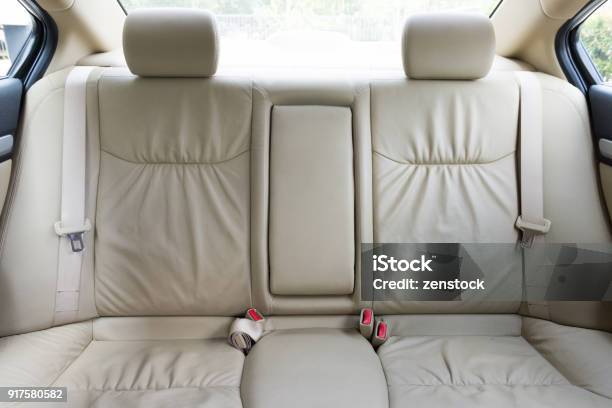 Back Passenger Seats In Modern Luxury Car Stock Photo - Download Image Now - Back Seat, Car, No People