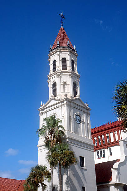 Cтоковое фото Церковь, башня в Святой Augustine