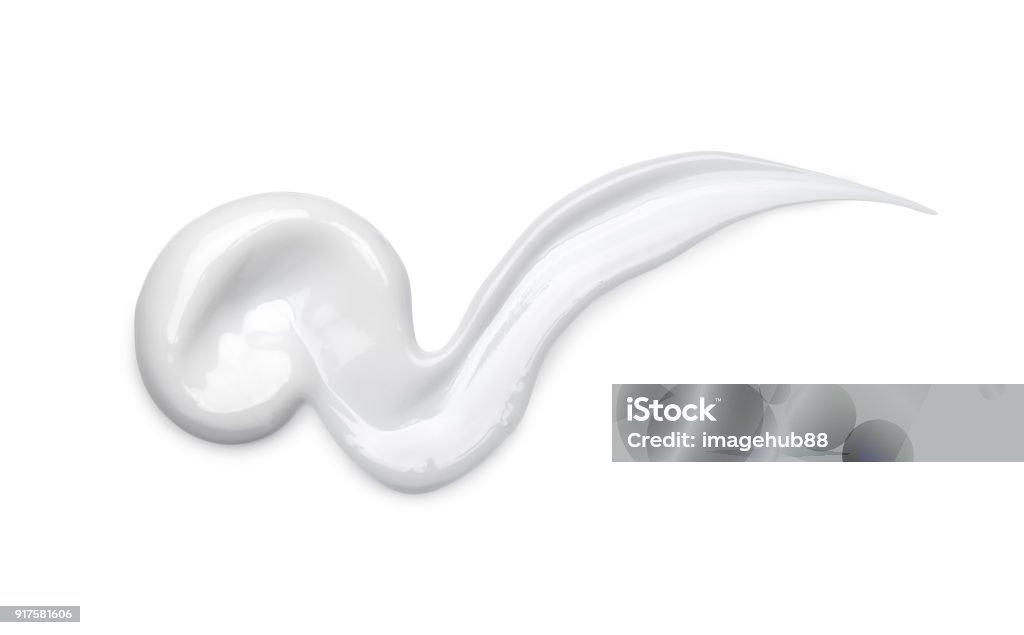 Cosmetic cream isolated on white Moisturizer Stock Photo