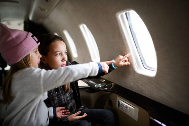 istock Family in the airplane 917582390