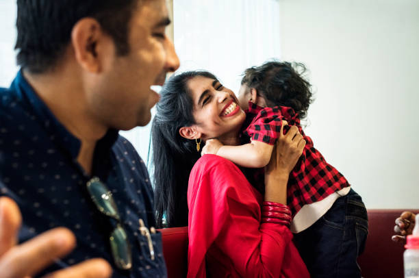 A happy Indian family A happy Indian family sri lankan culture stock pictures, royalty-free photos & images