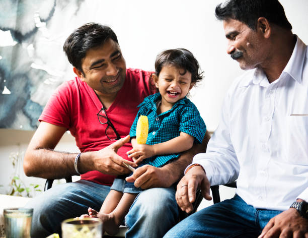 A happy Indian family
