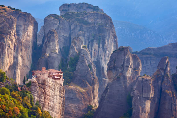 istock Autumn colors around Roussanou  monastery, Meteora. 917591116