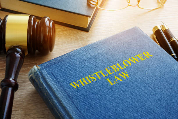 istock Whistleblower law on a court desk. 917591208