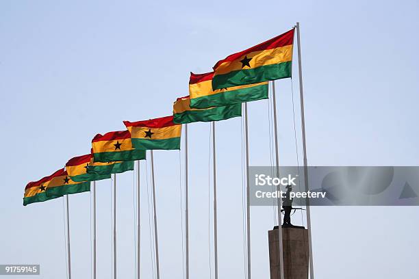 Gana Bandeiras - Fotografias de stock e mais imagens de Gana - Gana, Accra, 1957