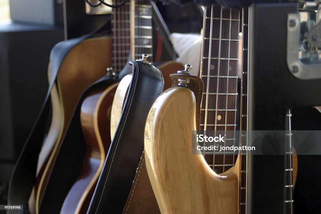 Guitars en etapa - Foto de stock de Actuación - Representación libre de derechos