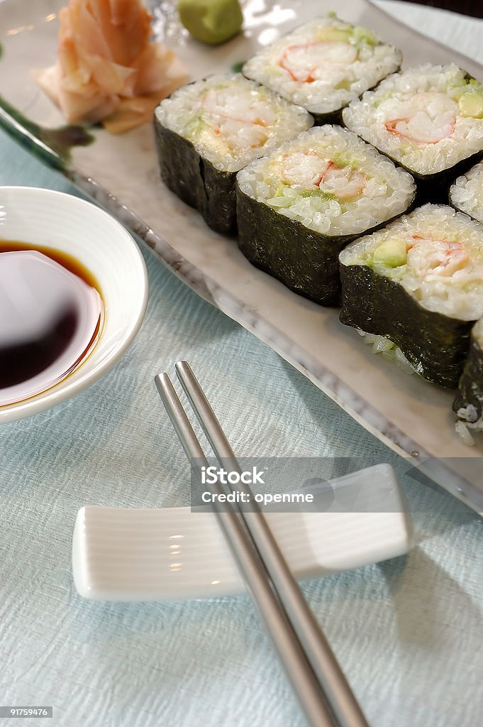 Закажите тарелку суши - Стоковые фото Азия роялти-фри