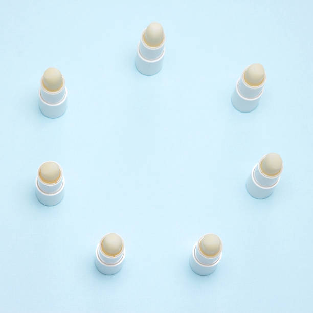 istock Lip balms with copy space in the center 917599346