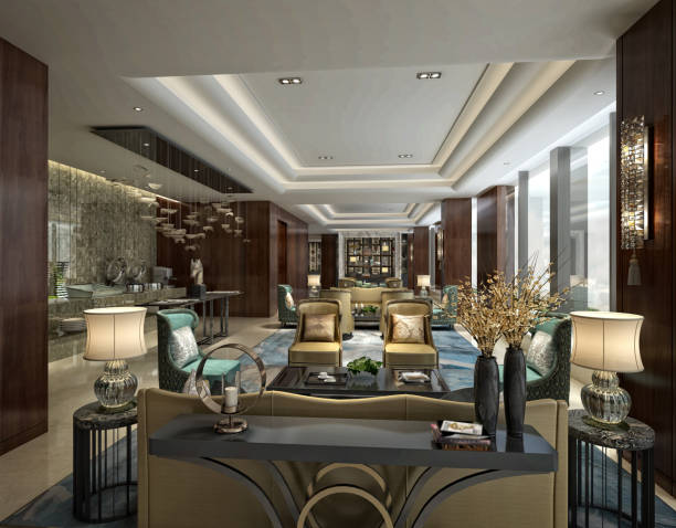 istock 3D render of Living Room 917602584