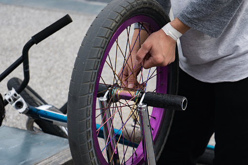 A bmx rider active in Okinawa, Japan, decides the skill