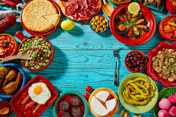istock Tapas from spain mix of most popular recipes 917615042