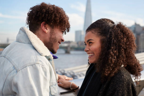 istock Young Tourist Couple Visiting London In Winter 917618500