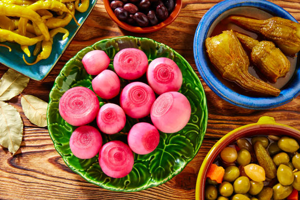 istock Tapas pickles mix olives chili onion eggplant 917619088