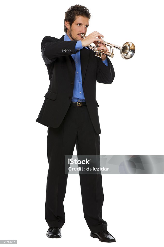 trumpet - Zbiór zdjęć royalty-free (Dorosły)
