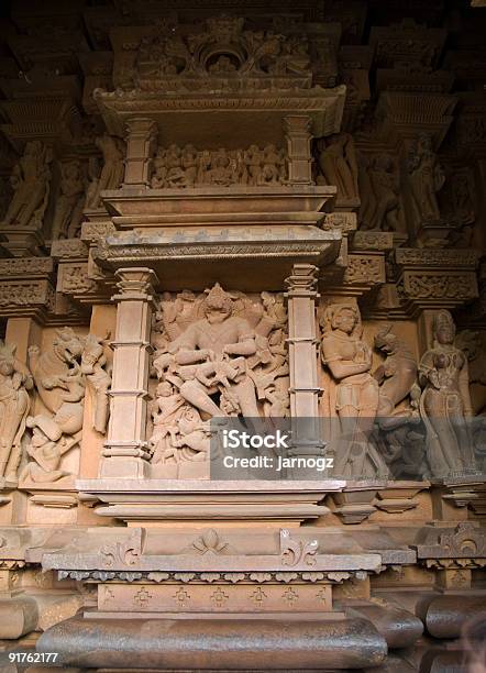 Temple Khajuraho - Fotografias de stock e mais imagens de Arcaico - Arcaico, Arquitetura, Cultura Indiana