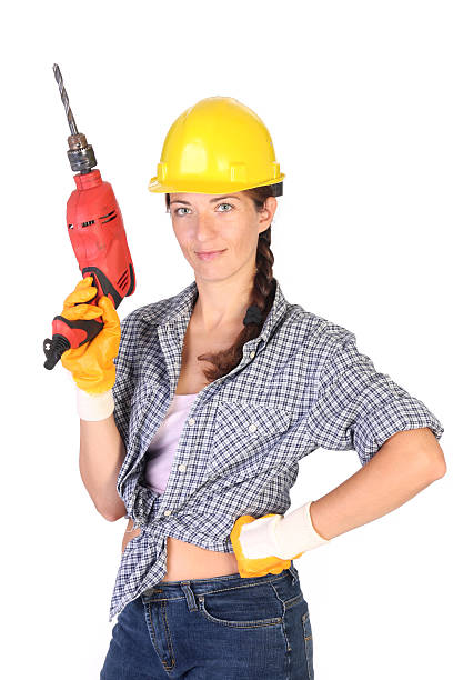 istock Beauty woman with auger 91762396
