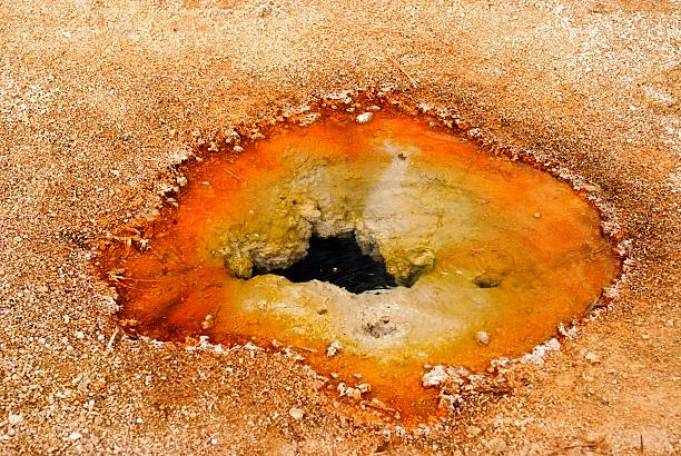 cieplica w park narodowy yellowstone, wyoming. - cieplica zdjęcia i obrazy z banku zdjęć