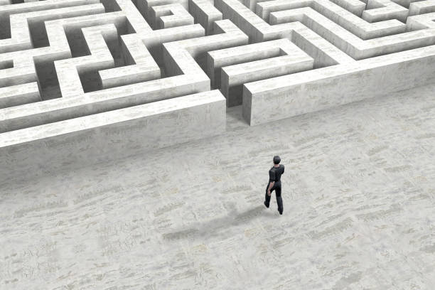 istock Businessman And Maze 917633982