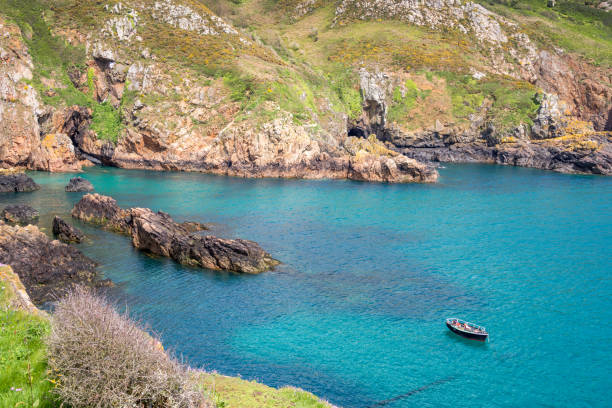 istock Cliffs of the South coast, Guernsey 917634510