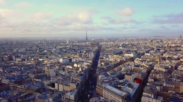 istock aerial view of eiffel tower in paris 917637388