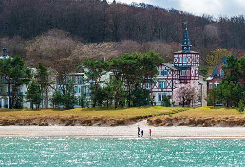 view to costline of Binz, island Rugen Germany