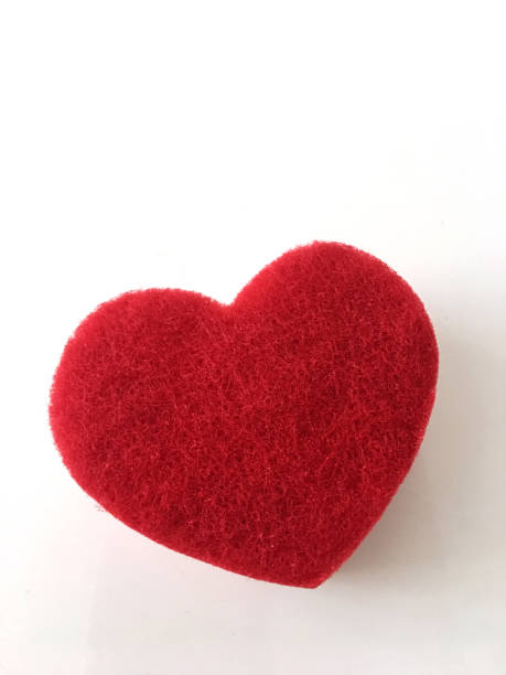 赤いハート形のオブジェクト - nobody wool multi colored love ストックフォトと画像