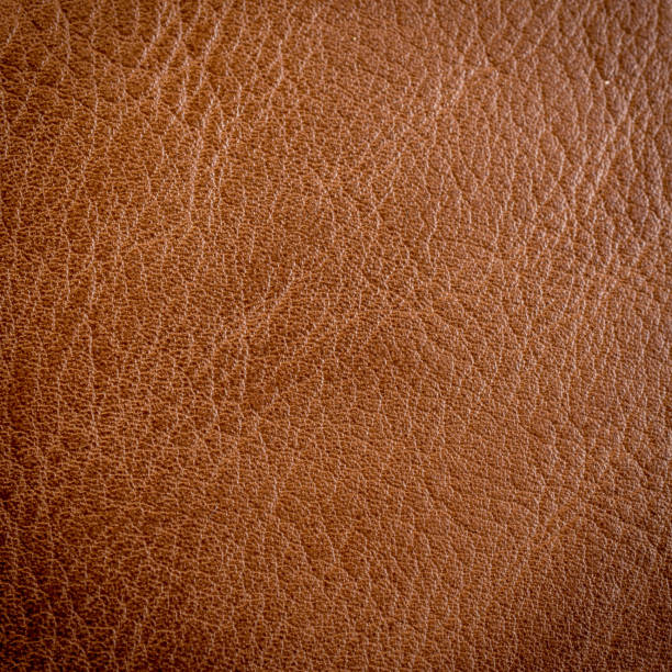 istock Close up brown leather texture and background. 917638592