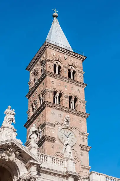 The Papal Basilica of Saint Mary Major (Basilica Papale di Santa Maria Maggiore), the largest Roman Catholic Marian church in Rome, Italy.