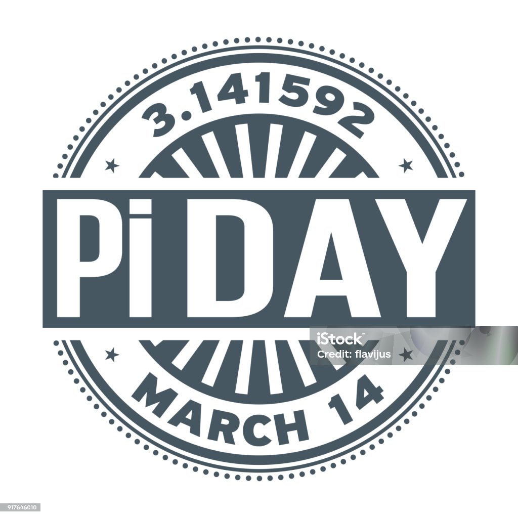 Pi Day, March 14, Pi Day, March 14, rubber stamp, vector Illustration Pi Day stock vector