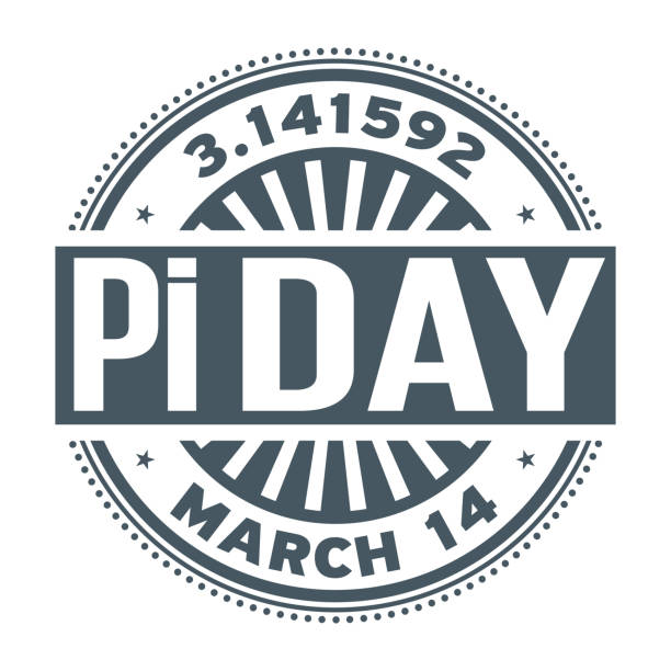 Pi Day, March 14, Pi Day, March 14, rubber stamp, vector Illustration pi day stock illustrations