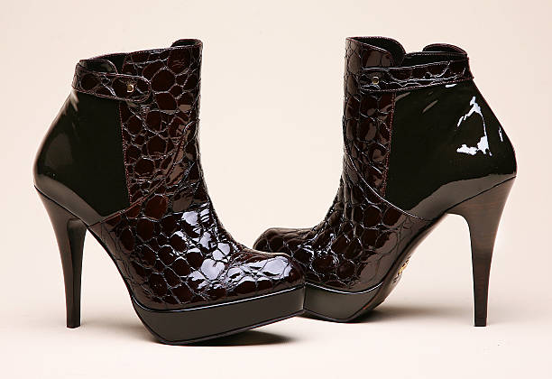 istock footwear, leather,pattern, boots, ladies 91764791