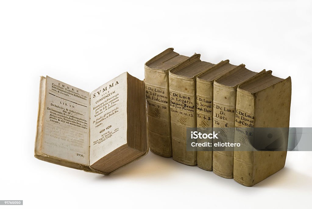古代の法律書籍 - ラテン文字のロイヤリティフリーストックフォト
